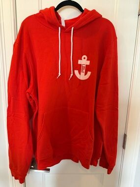 Tim Scapes - Red Anchor Ptown Graphic Hoodie Sweatshirt - brand new